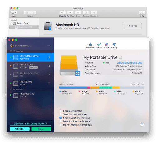 Paragon NTFS v15.0.911 – Hỗ trợ MacOS Sierra 10.12 – High Sierra 10.13 - 3