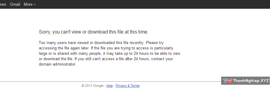Cách tải file khi quá giới hạn trên Google Drive, lỗi quá số lần tải - 2