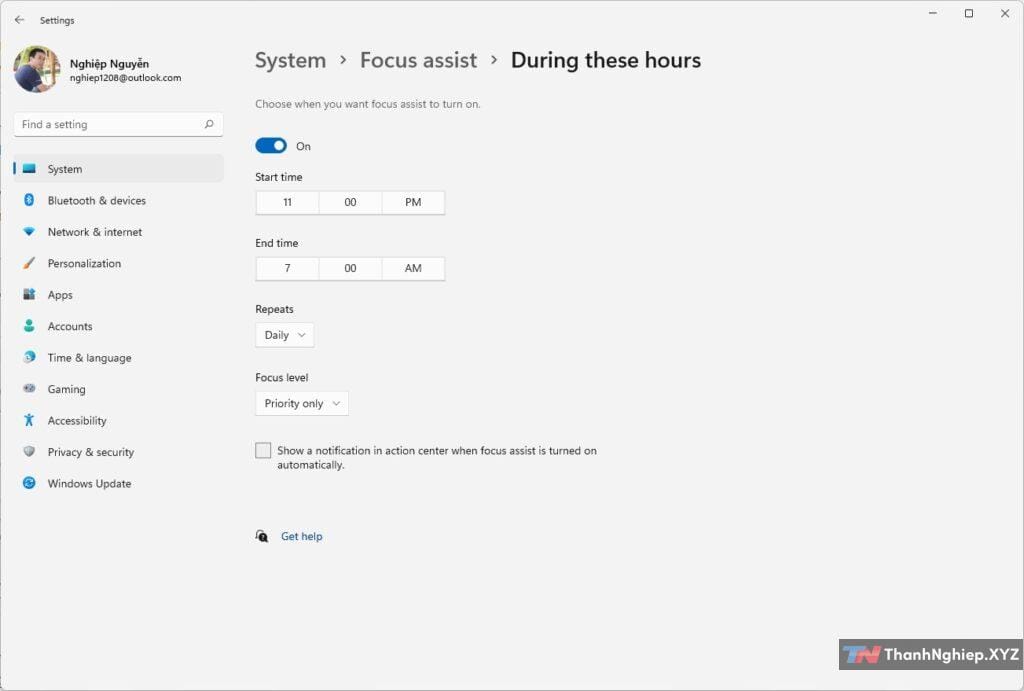 Cách sử dụng Focus assist trong Windows 11 - 5