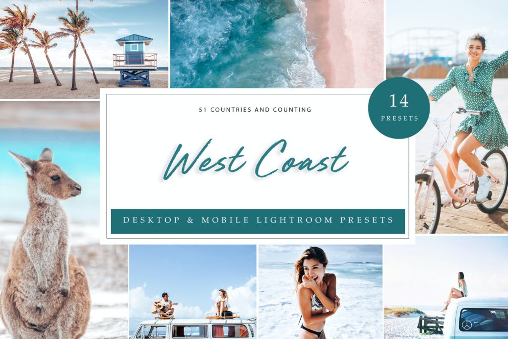 West Coast Presets – Chỉnh ảnh phong cách biển nhiệt đới