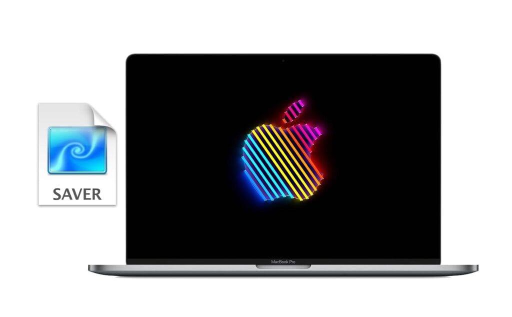 Screensaver động hình logo quả táo cho macOS siêu đẹp