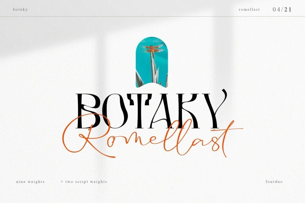 Botaky Romellast Font – Font đẹp gõ được Tiếng Việt