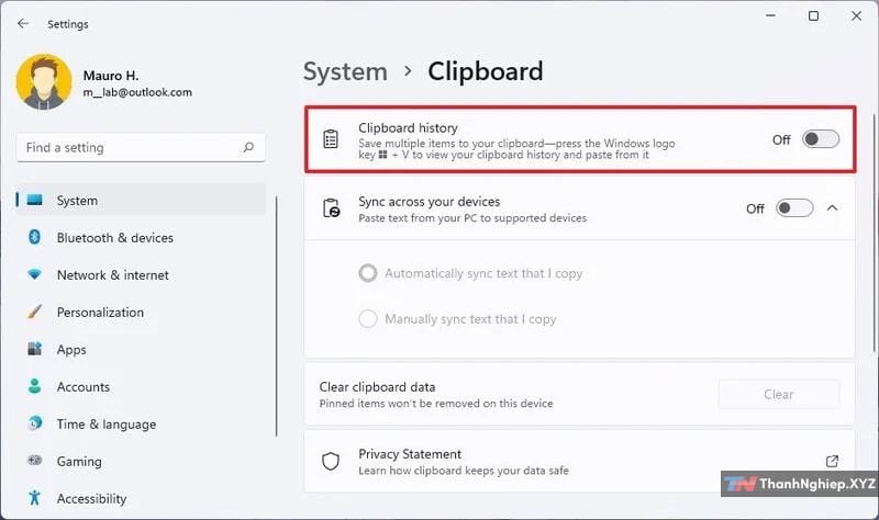 Cách sử dụng Clipboard History trên Windows 11 - 10