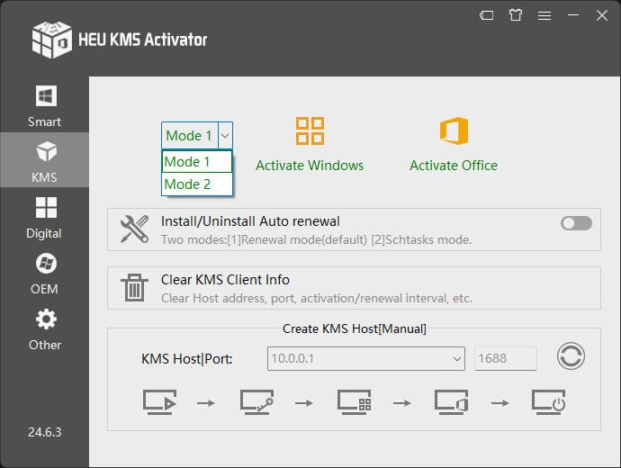 HEU KMS Activator 24.6.3 – Kích hoạt tất cả Windows và Office - 1