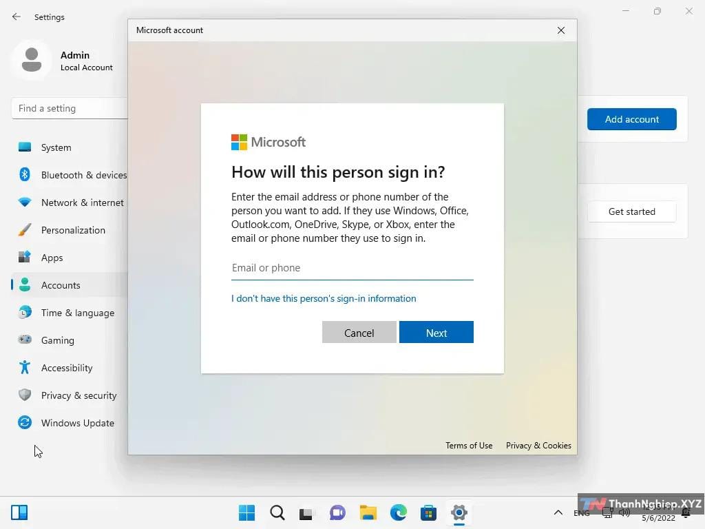 Cách sử dụng local user trên Windows 11 ver. 22H2 - 3