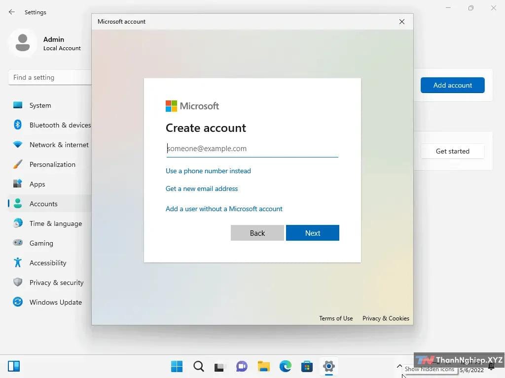 Cách sử dụng local user trên Windows 11 ver. 22H2 - 4