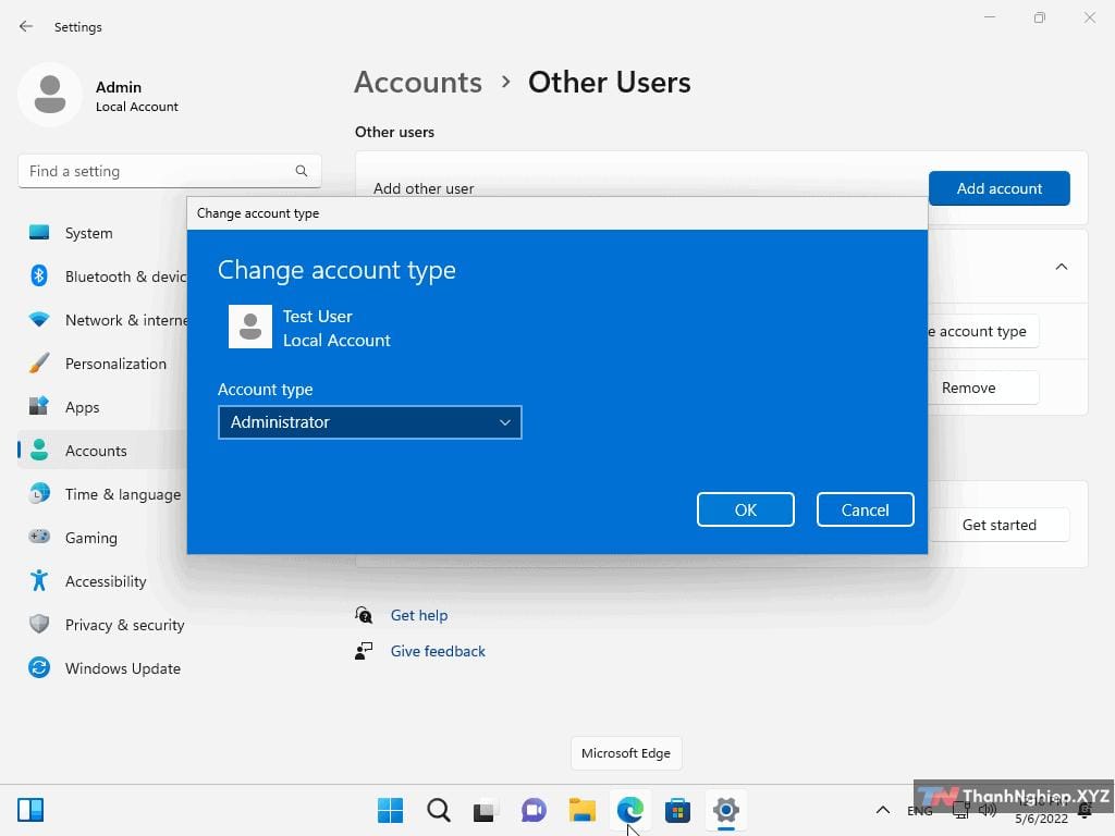 Cách sử dụng local user trên Windows 11 ver. 22H2 - 7