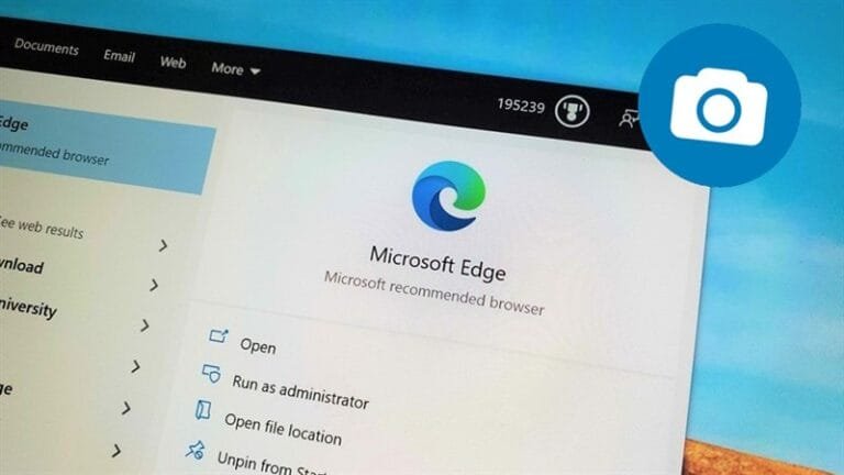 Chụp màn hình toàn trang trên Microsoft Edge không cần extension