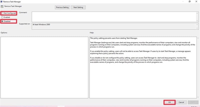 Sửa Task Manager bị vô hiệu hóa bởi quản trị viên trên Windows 11 - 4