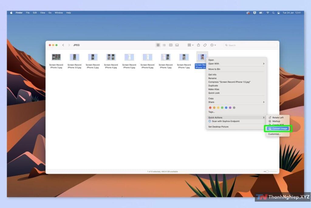 Cách convert chuyển đổi nhanh file ảnh trên Mac - 3