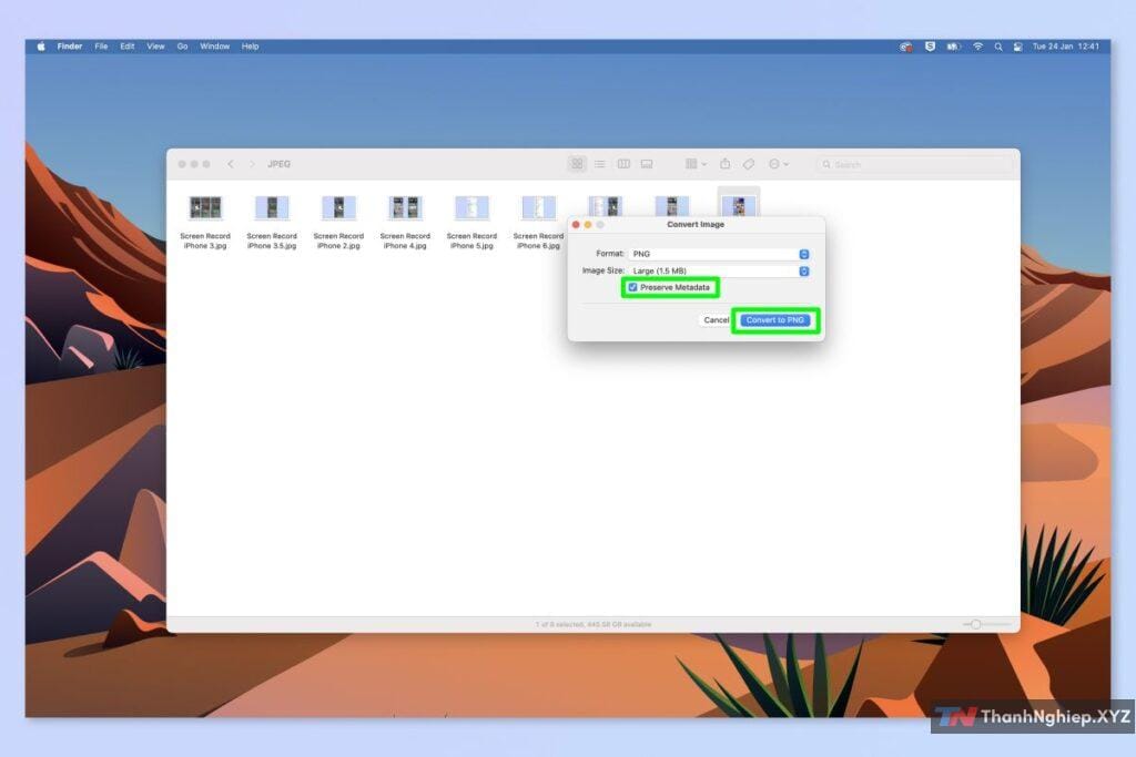 Cách convert chuyển đổi nhanh file ảnh trên Mac - 7