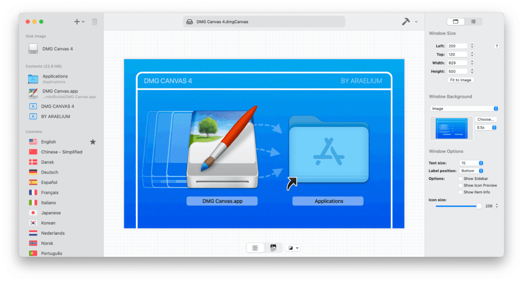 DMG Canvas 4.1.1 – Phần mềm tạo file DMG - 2