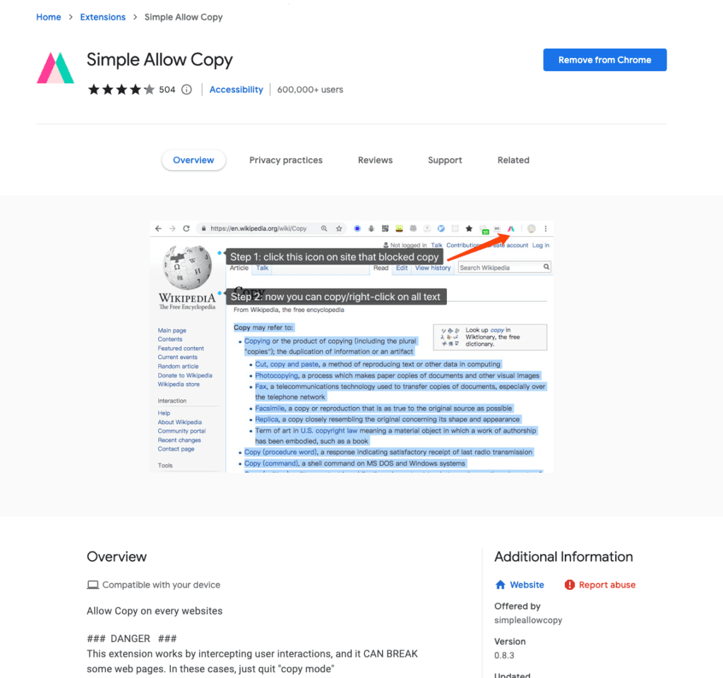 Copy nội dung trên web không cho copy thành công 100% - 3