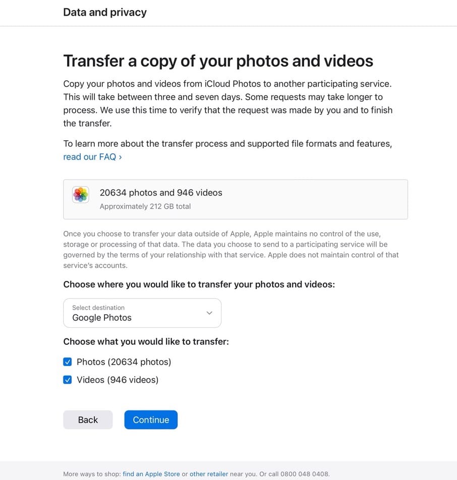 Cách chuyển ảnh, video từ iCloud Photos sang Google Photos - 2