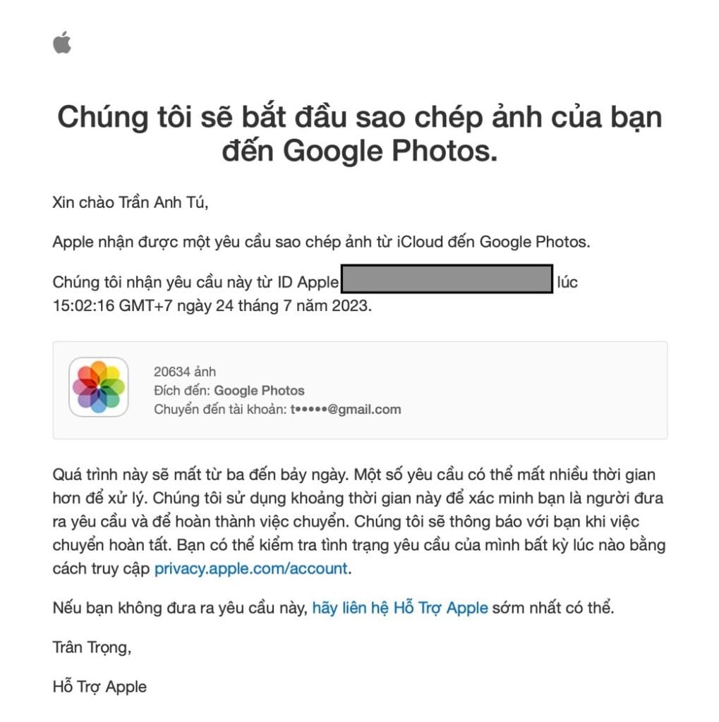 Cách chuyển ảnh, video từ iCloud Photos sang Google Photos - 6