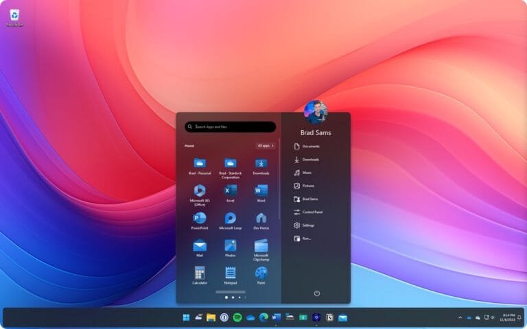 Start11 tùy chỉnh Start Menu và Taskbar trên Windows 11, 10