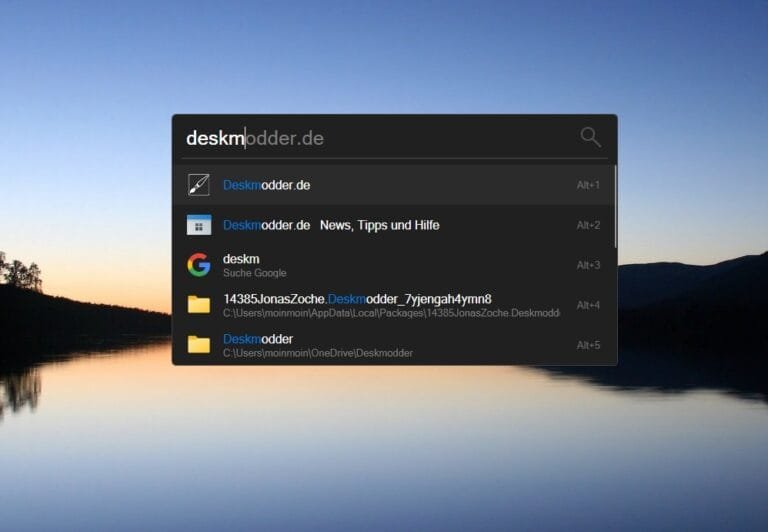 Tạo thanh tìm kiếm trên Windows giống Spotlight Search của macOS
