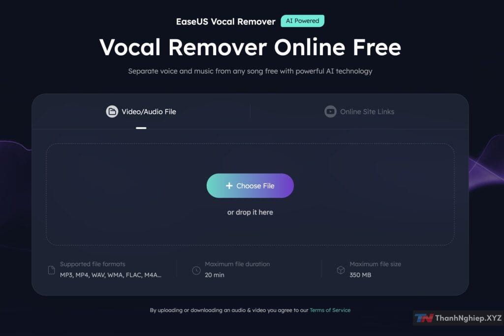 EaseUS Vocal Remover – Tool online tách beat nhạc để hát karaoke cực dễ - 2