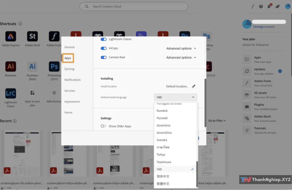 Cách chuyển đổi ngôn ngữ trên Adobe Photoshop sang tiếng Việt - 2