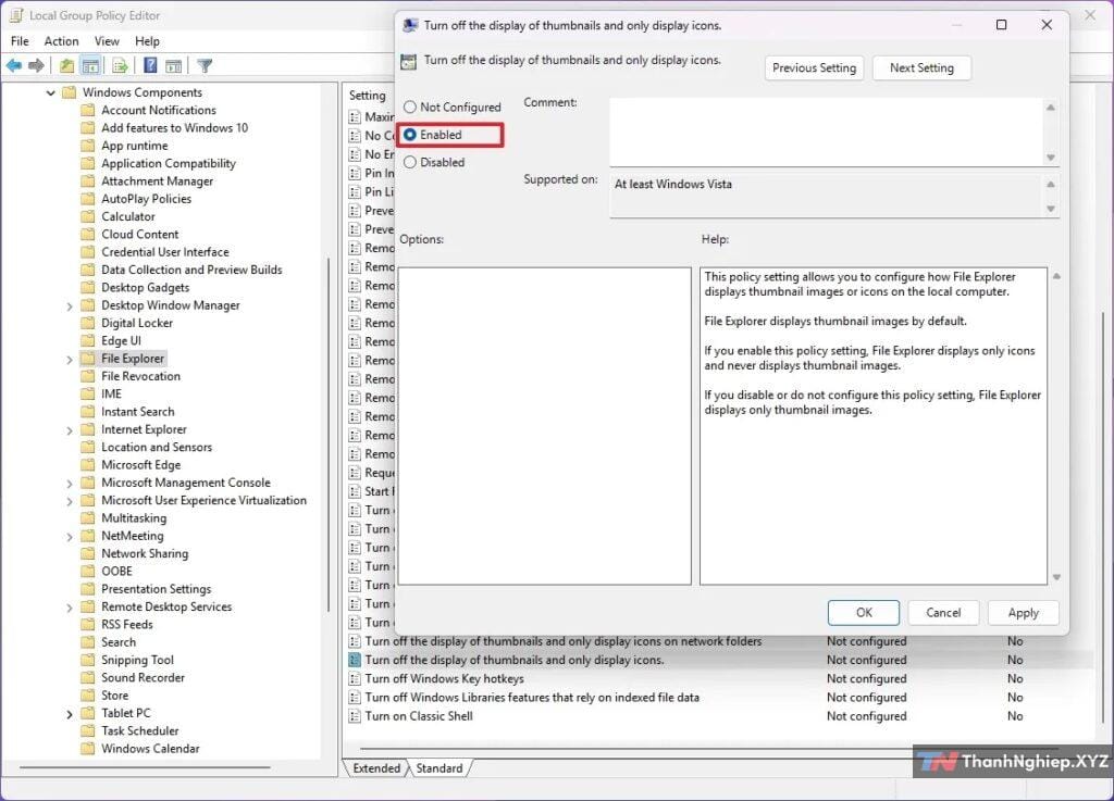 Cách tắt hình thumbnails của File Explorer trên Windows 11 - 9
