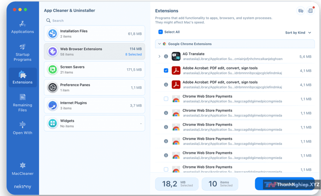 App Cleaner & Uninstaller 8.4.3 - xoá dọn rác mac - 3