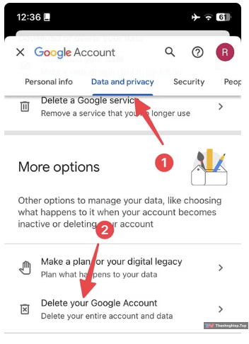 Hướng dẫn cách xóa tài khoản Google vĩnh viễn và quản lý dữ liệu liên quan - 6