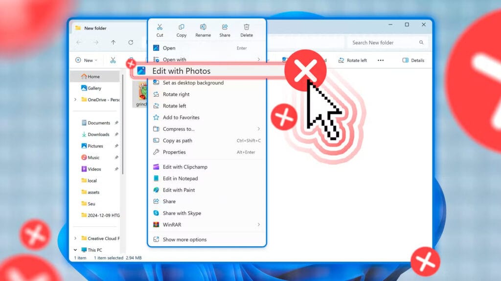 Cách xóa các mục thừa khỏi menu chuột phải trên Windows 11