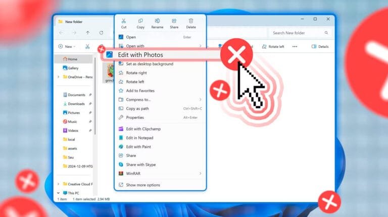 Cách xóa các mục thừa khỏi menu chuột phải trên Windows 11