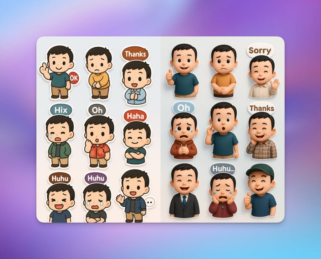 Hướng dẫn tự tạo sticker chibi 3D cá nhân hóa