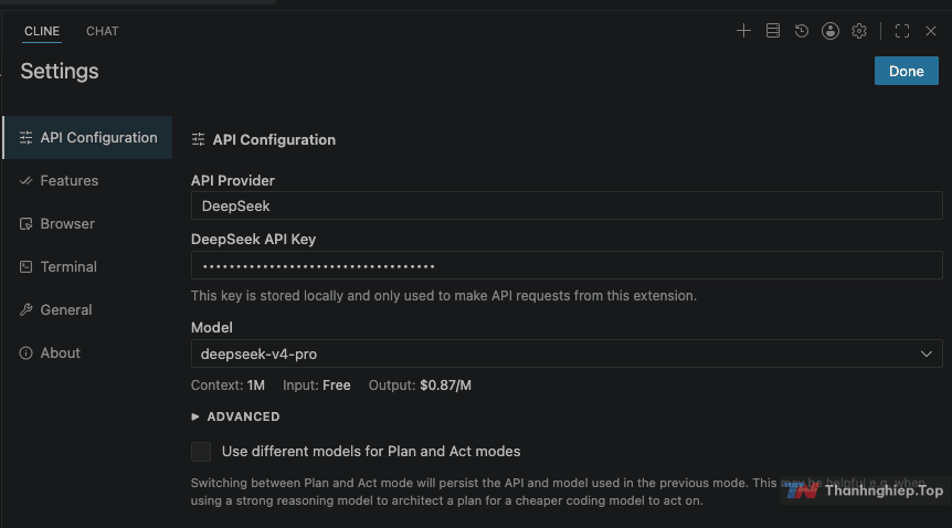 Bỏ Cursor, dùng VSCode + Cline + DeepSeek V4 Pro: Tiết kiệm tiền mà vẫn code như AI xịn - 3