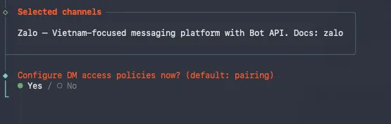 Tự tạo chatbot Zalo miễn phí bằng OpenClaw — Hướng dẫn từ A đến Z - 12
