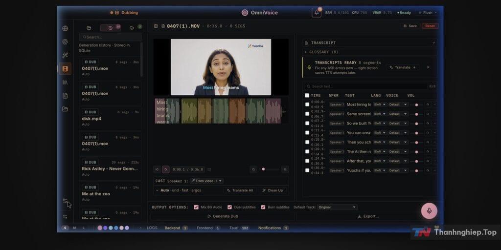 OmniVoice Studio: Thay thế ElevenLabs miễn phí, chạy hoàn toàn trên máy bạn - 1