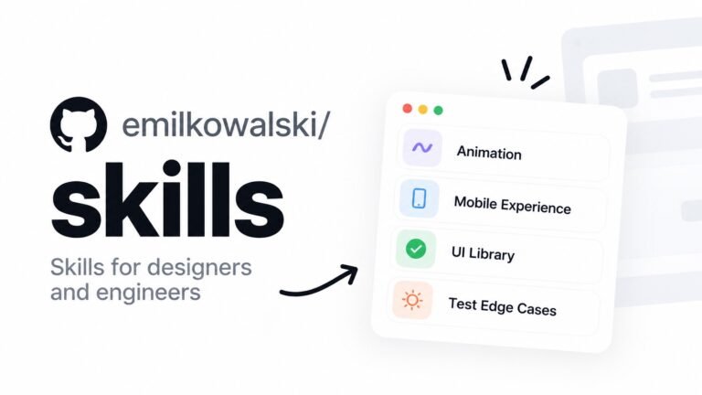 Emil Kowalski Skills: bộ kỹ năng giúp AI làm UI có “gu” hơn